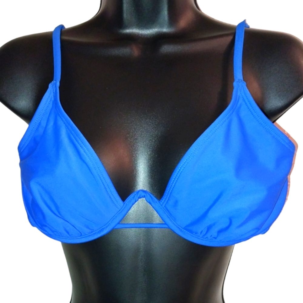 Like New Xhileration Bright Blue Bikini Top